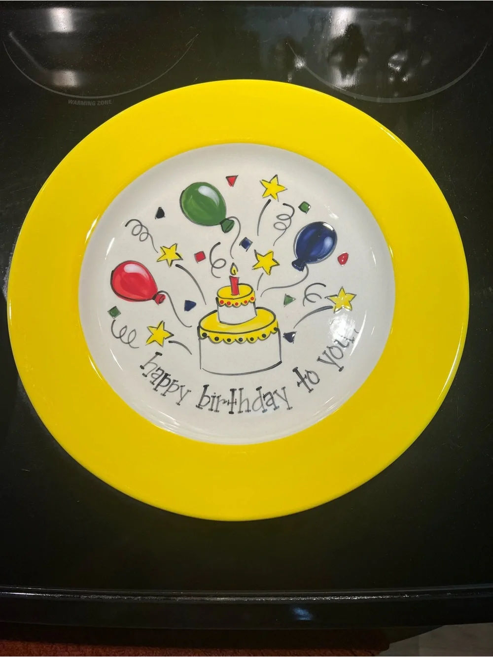 Vintage Happy Birthday Party to You! Plate - Signed by Artist